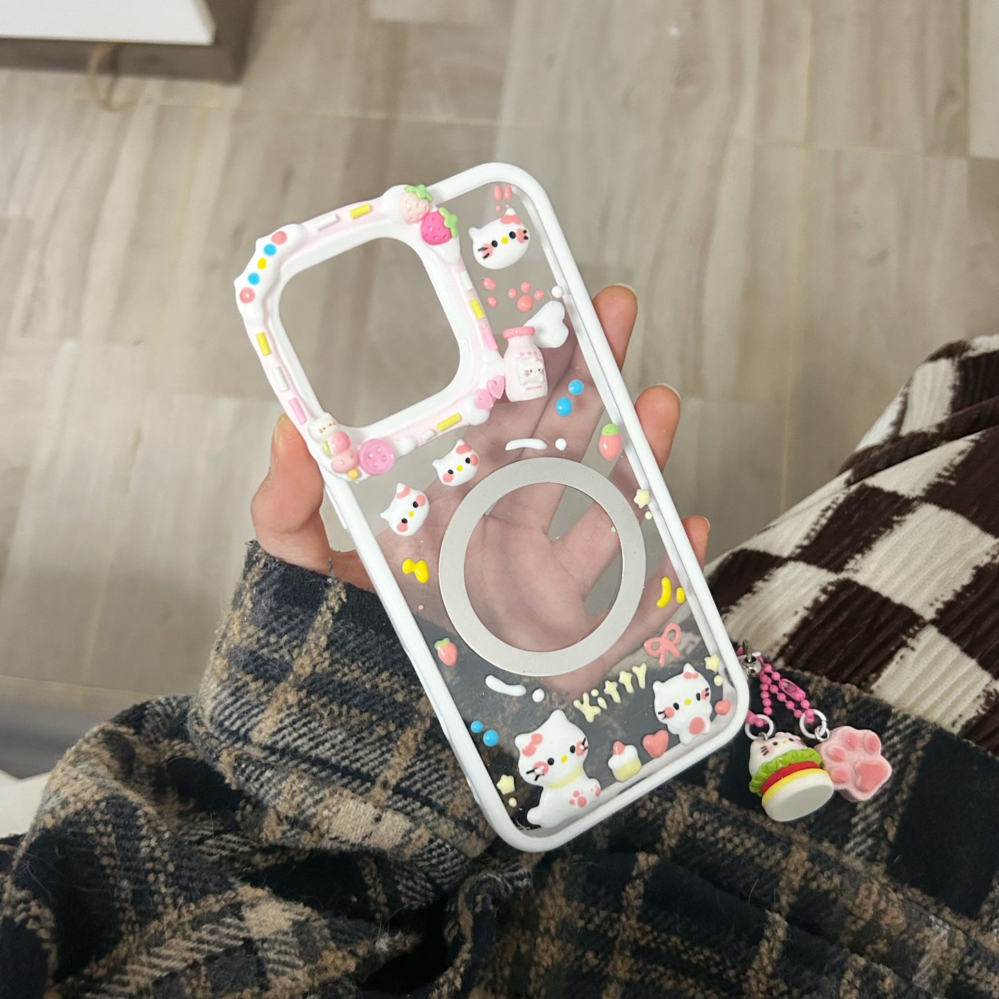 Hello Kitty Popsocket Decoden Cream Phone Case iPhone Samsung Google Case