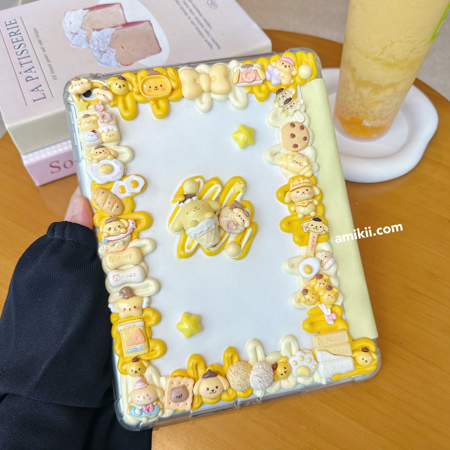 Sanrio Hello Kitty / Pompom Purin Decoden Table Case iPad Samsung