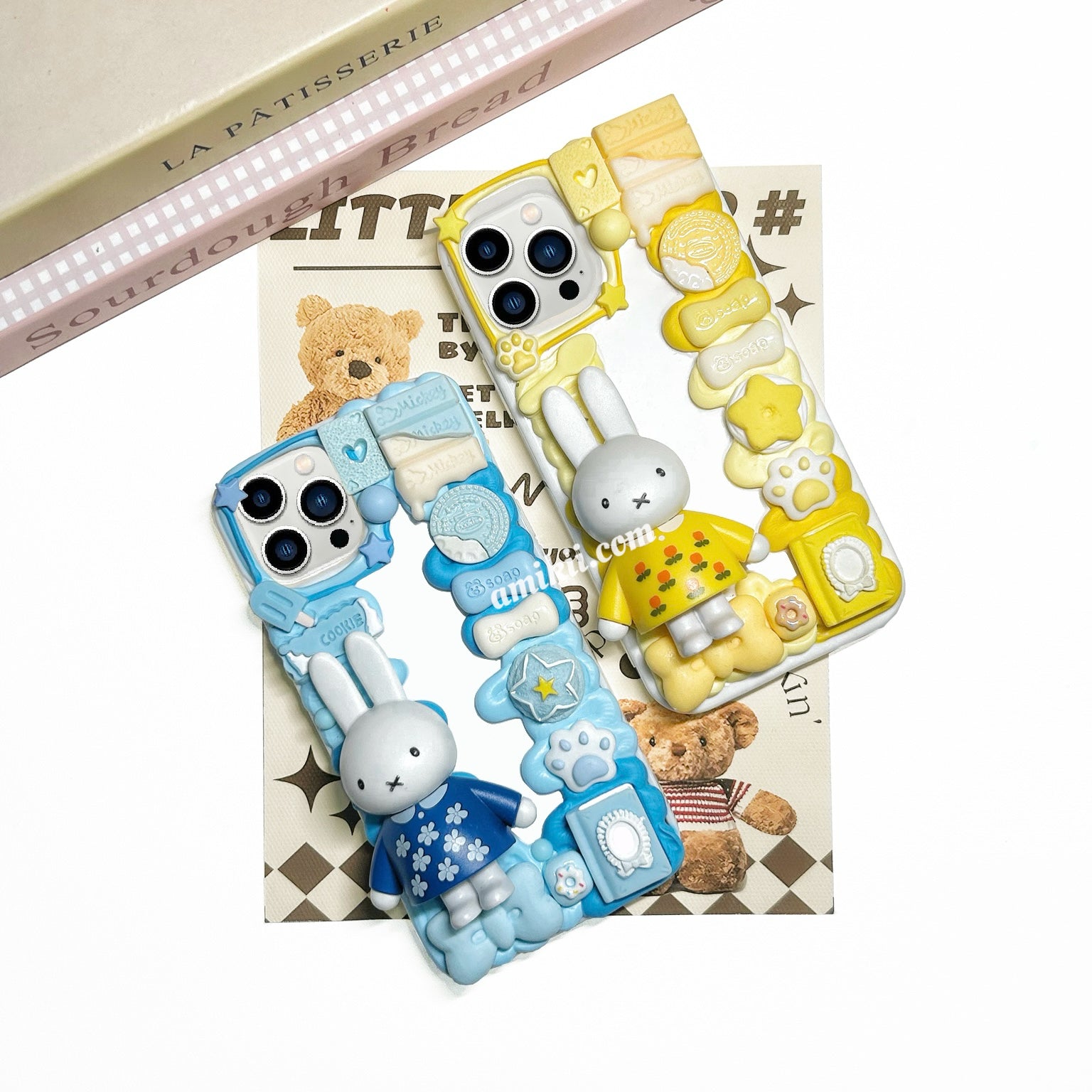 Miffy Decoden Cream Phone Case iPhone Samsung Google Case – Amikii Miffy Decoden Cream Phone Case iPhone Samsung Google Case – Amikii