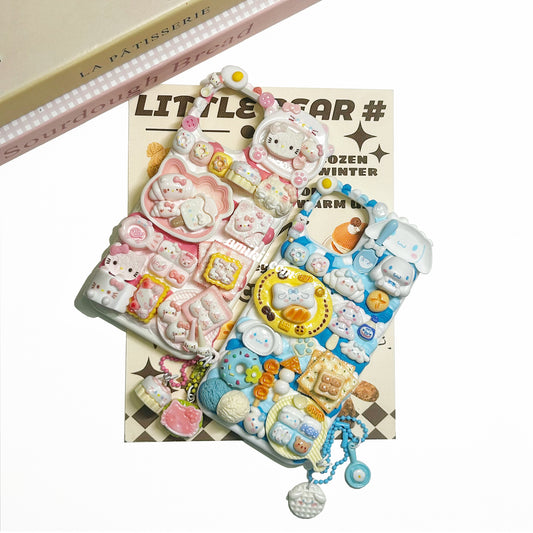 Hello Kitty/Cinnamoroll Food Decoden Cream Phone Case iPhone Samsung