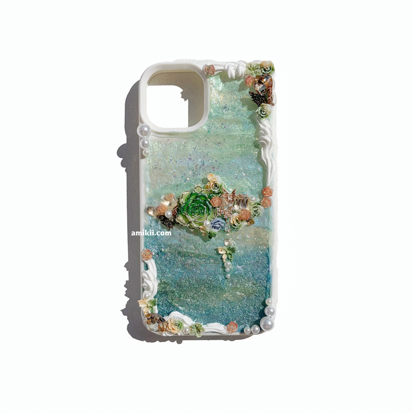 Monet's Garden Decoden Cream Phone Case iPhone Samsung Google Case