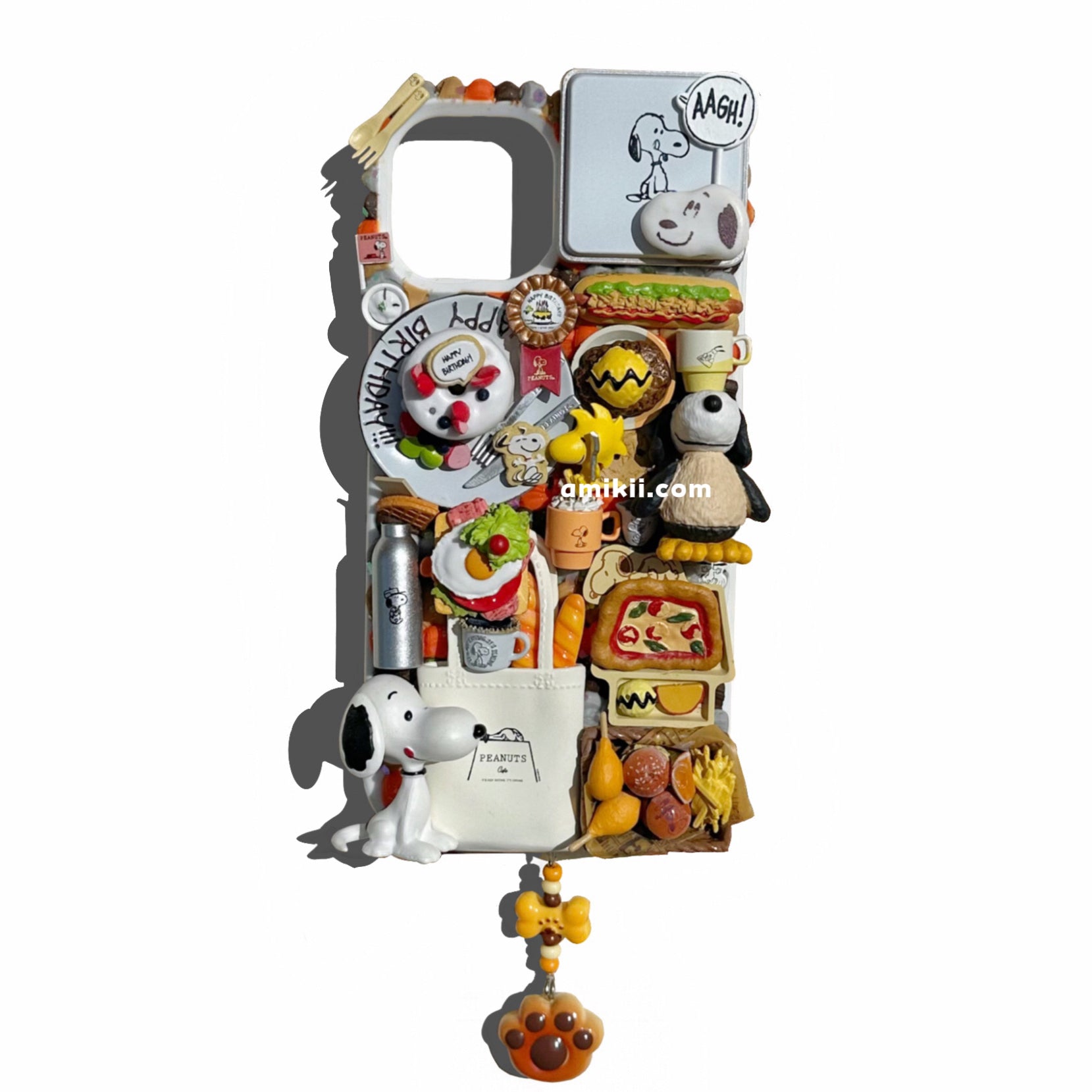 Limited editionRement Snoopy Decoden Cream Phone Case iPhone Samsung   Amikii