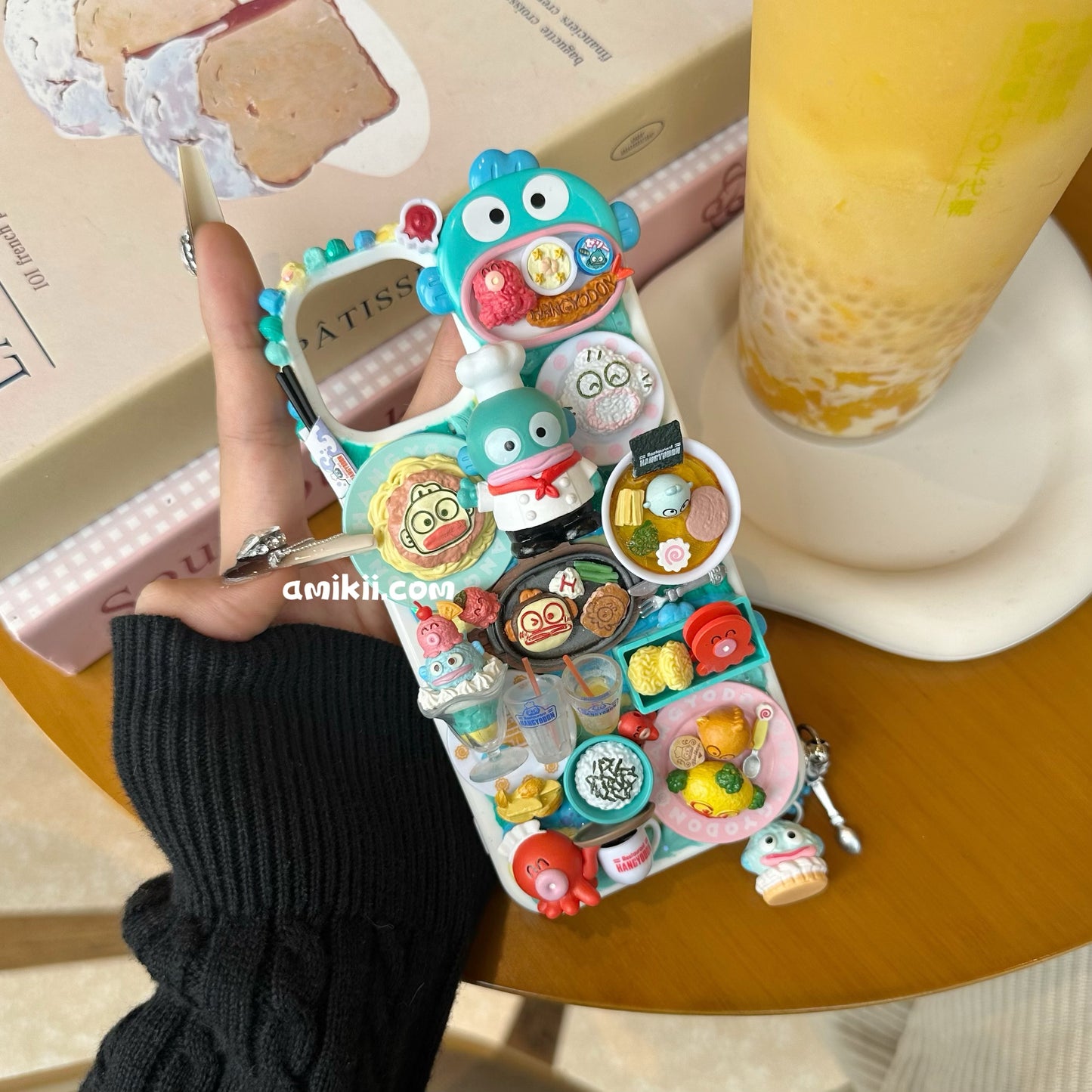【Limited edition】Rement Hangyodon Food Decoden Cream Phone Case iPhone Samsung Google Case