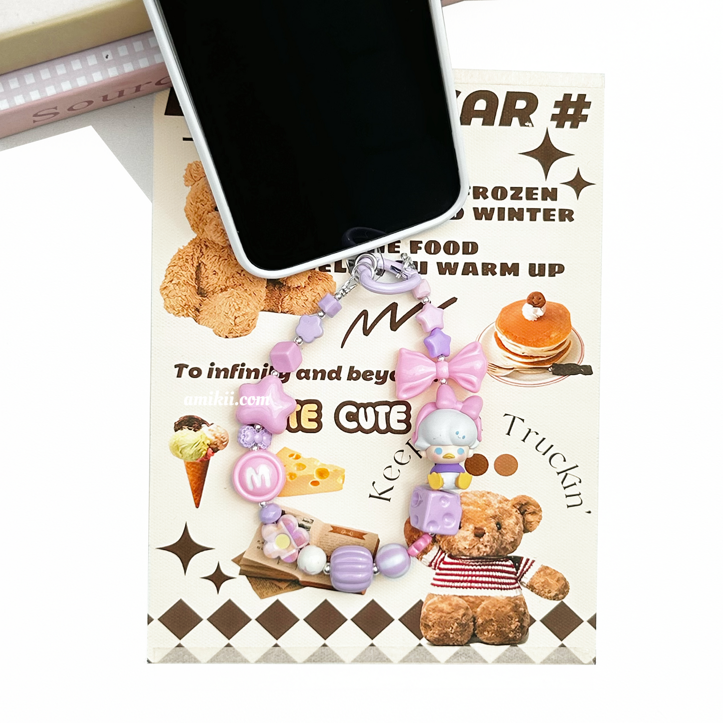 Dimoo & Disney Donald and Daisy handcraft phone chain