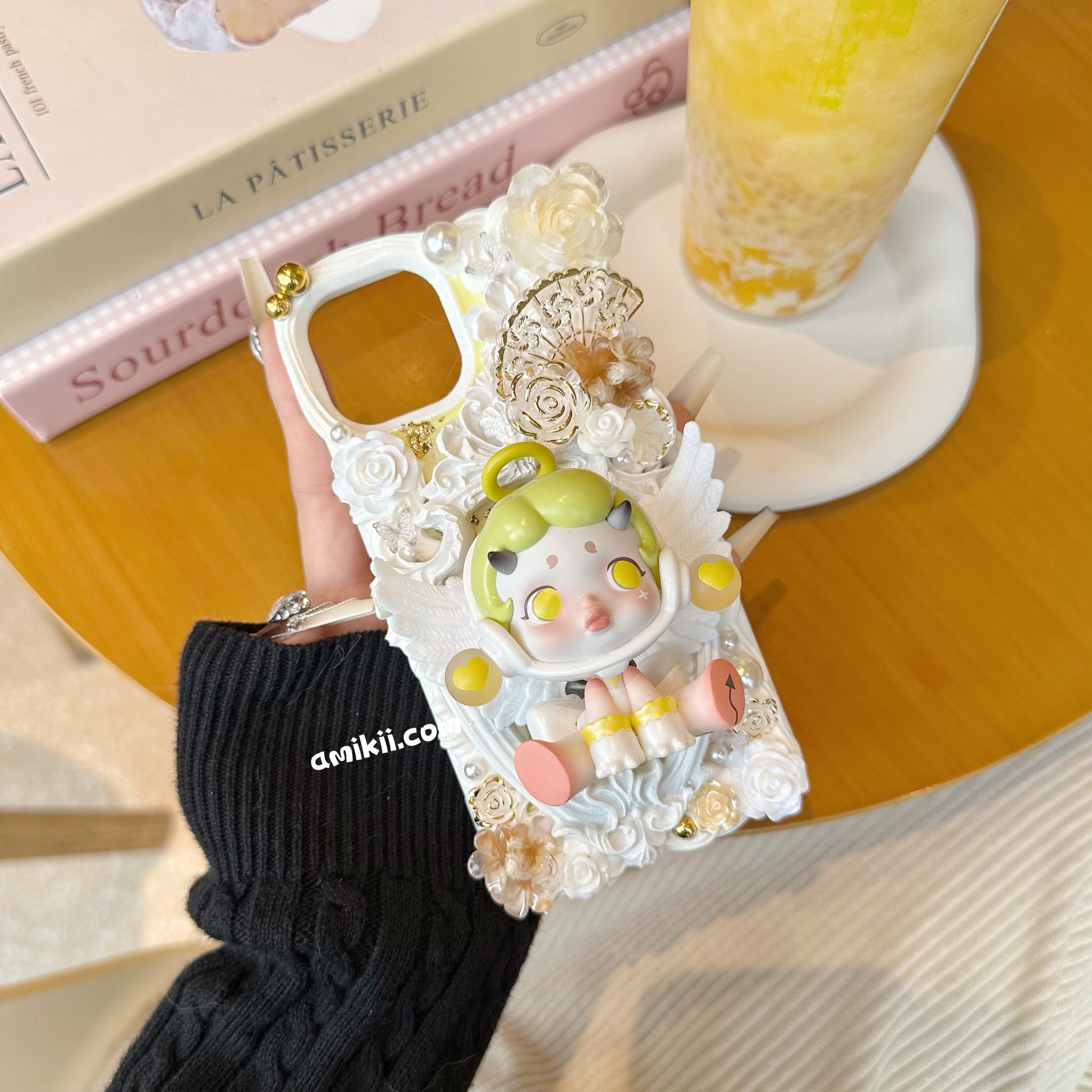 Pop mart Skullpanda Angel and Demon Decoden Cream Phone Case iPhone Sa – Amikii Pop mart Skullpanda Angel and Demon Decoden Cream Phone Case iPhone Sa – Amikii