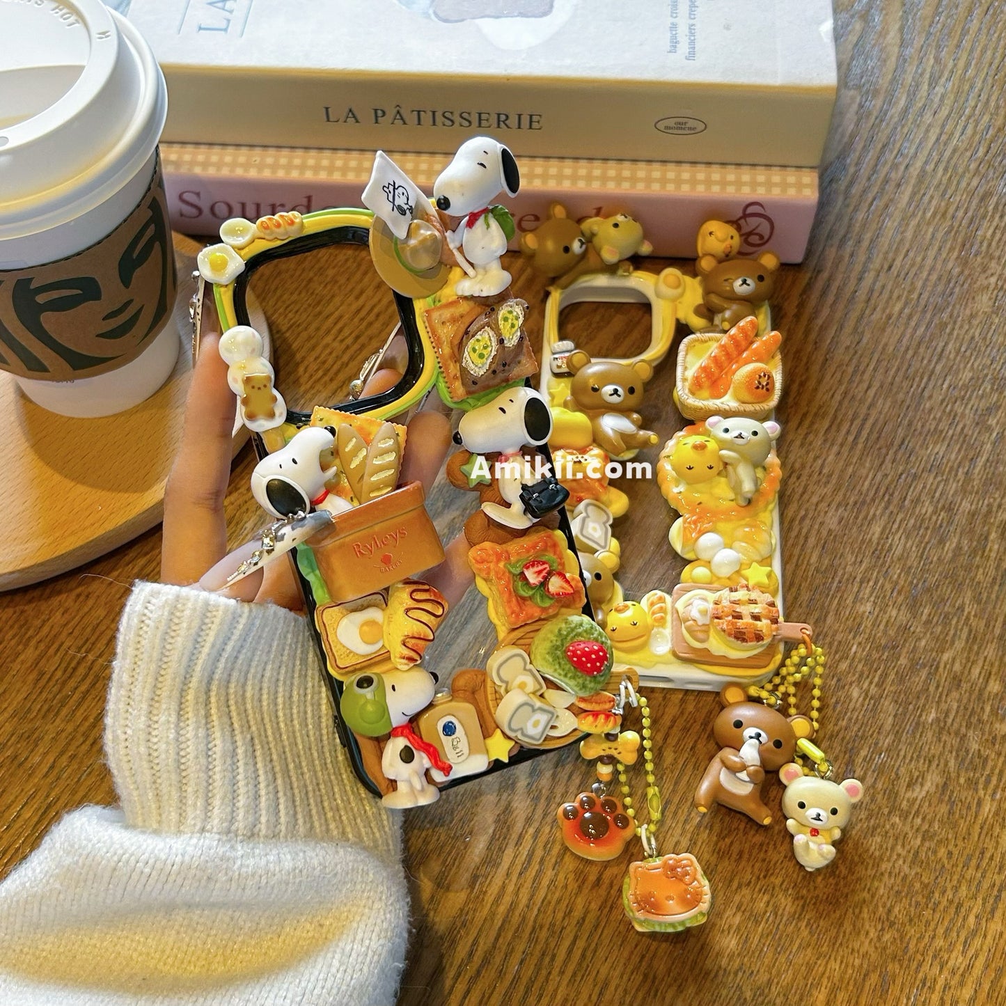 Snoopy / Rilakkuma Food Decoden Cream Phone Case iPhone Samsung Case