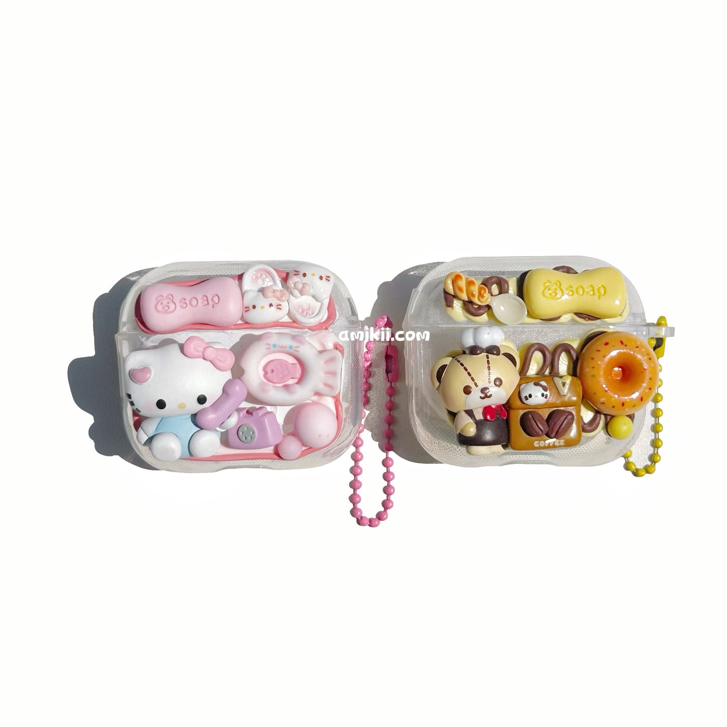 Hello Kitty and Bear Airpod case