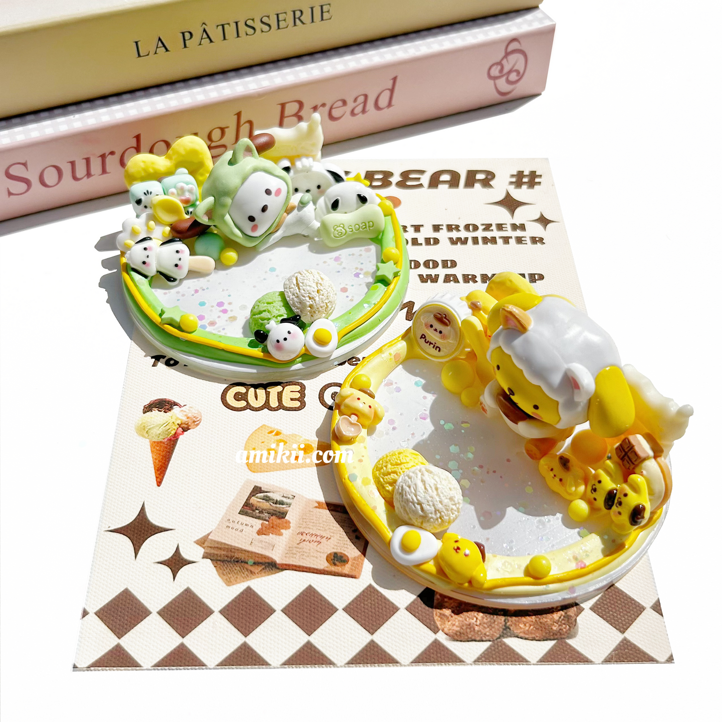 Sanrio Pochacco and Pompom Purin phone stand