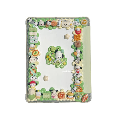 Sanrio Pochacco / Cinnamoroll Decoden Table Case iPad Samsung