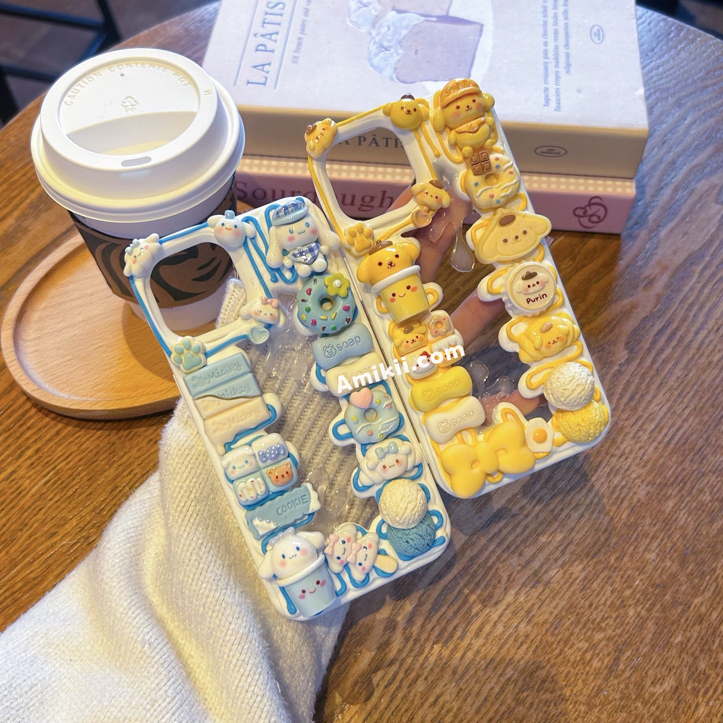 Sanrio Clear Backing Decoden Cream Phone Case iPhone Samsung Google Case