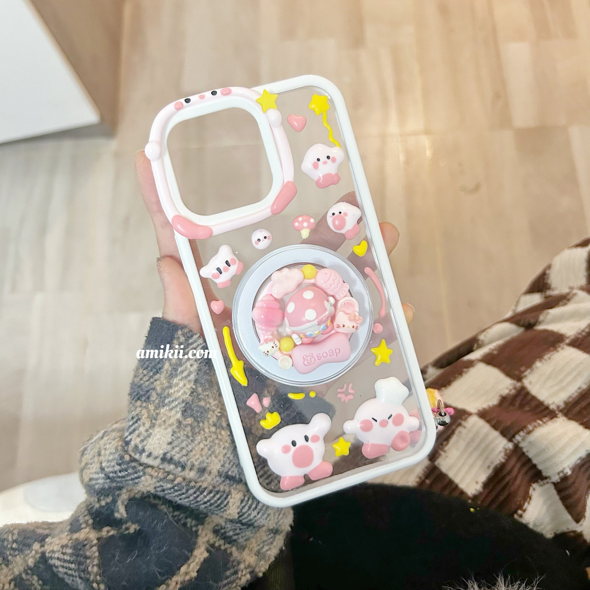 Kirby Popsocket Decoden Cream Phone Case iPhone Samsung Google Case Amikii Kirby Popsocket Decoden Cream Phone Case iPhone Samsung Google Case Amikii