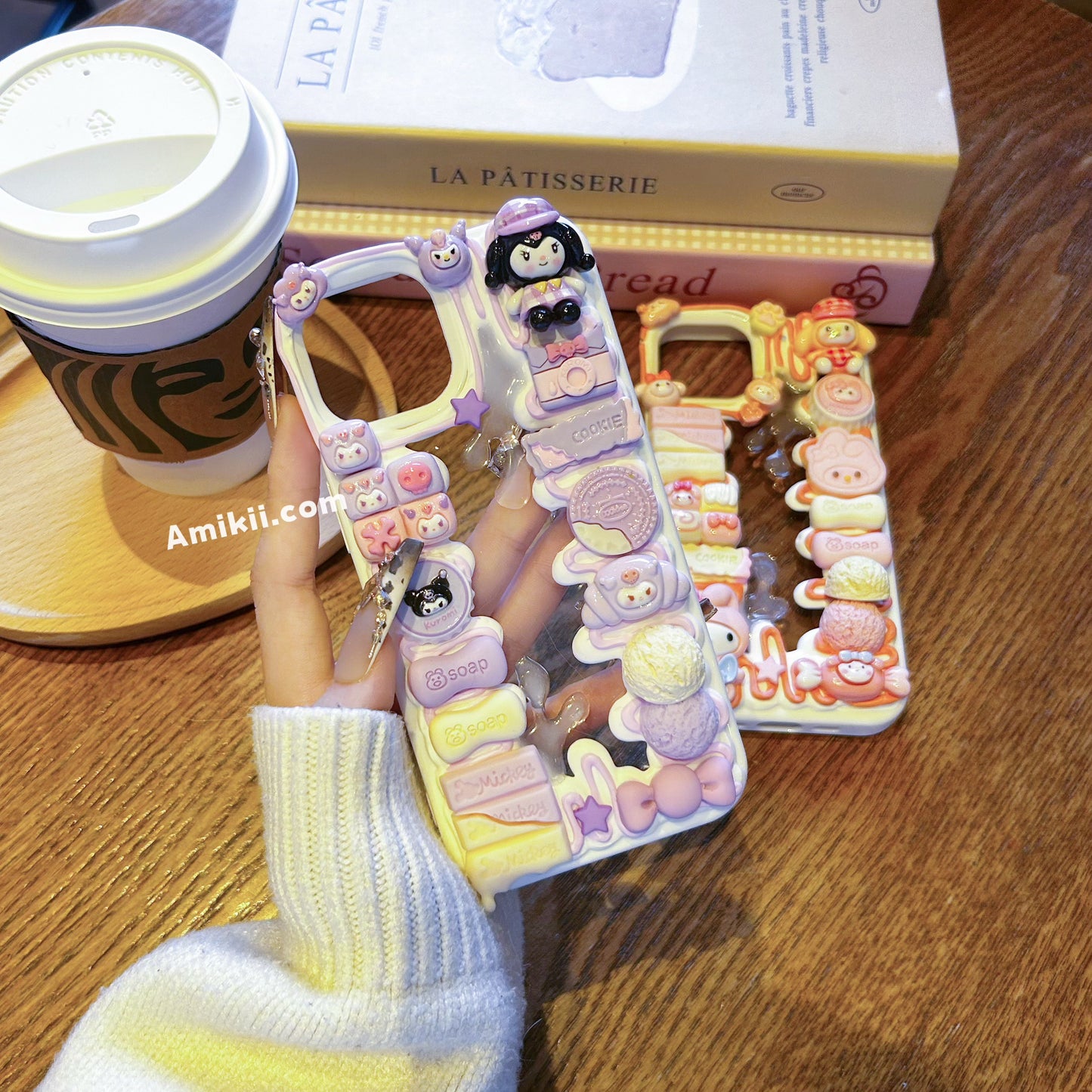 Sanrio Clear Backing Decoden Cream Phone Case iPhone Samsung Google Case