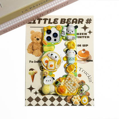 Pochacco Food Decoden Cream Phone Case iPhone Samsung Google Case