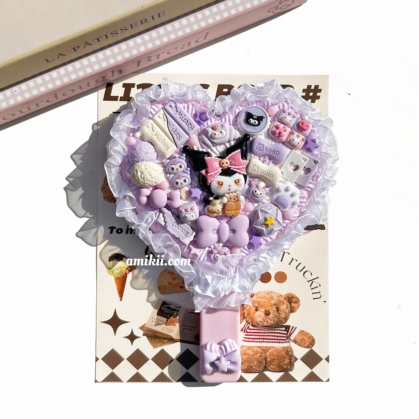 Melody and Kuromi handheld mirror