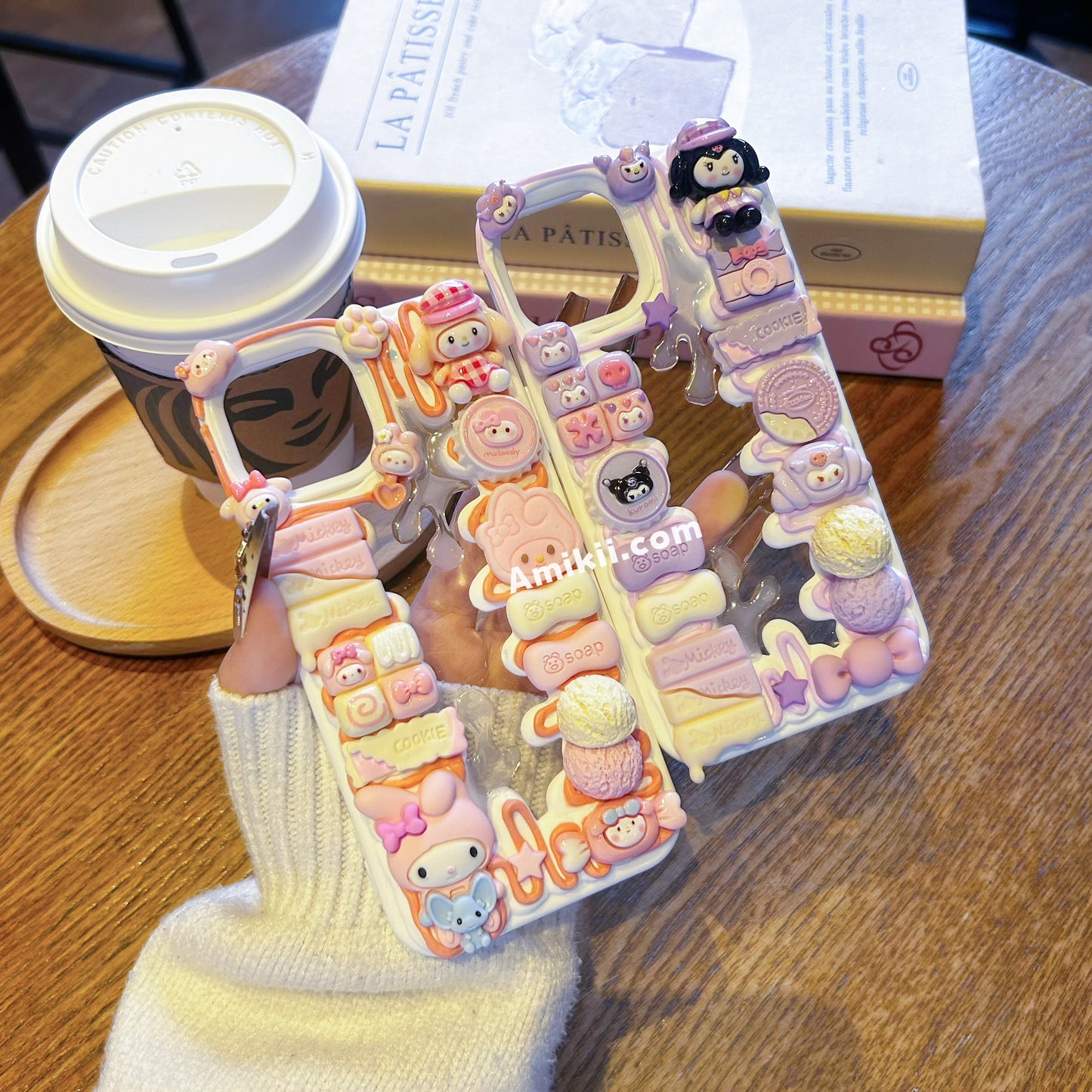 Sanrio Clear Backing Decoden Cream Phone Case iPhone Samsung Google Case