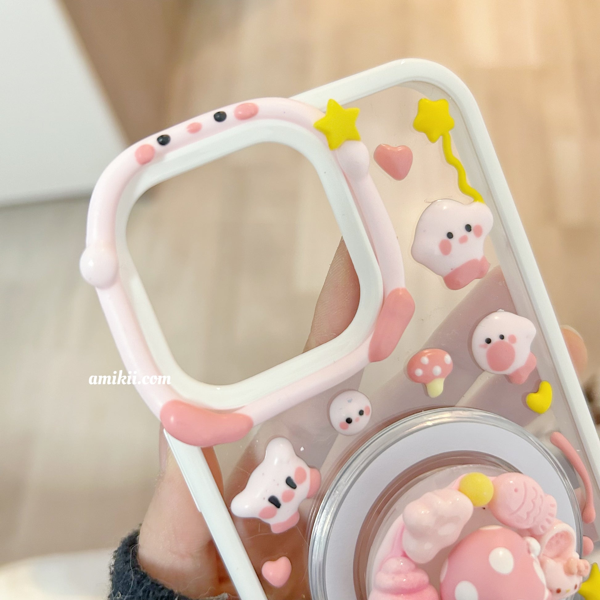 Kirby Popsocket Decoden Cream Phone Case iPhone Samsung Google Case Amikii Kirby Popsocket Decoden Cream Phone Case iPhone Samsung Google Case Amikii
