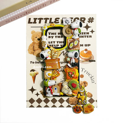 Snoopy / Rilakkuma Food Decoden Cream Phone Case iPhone Samsung Case