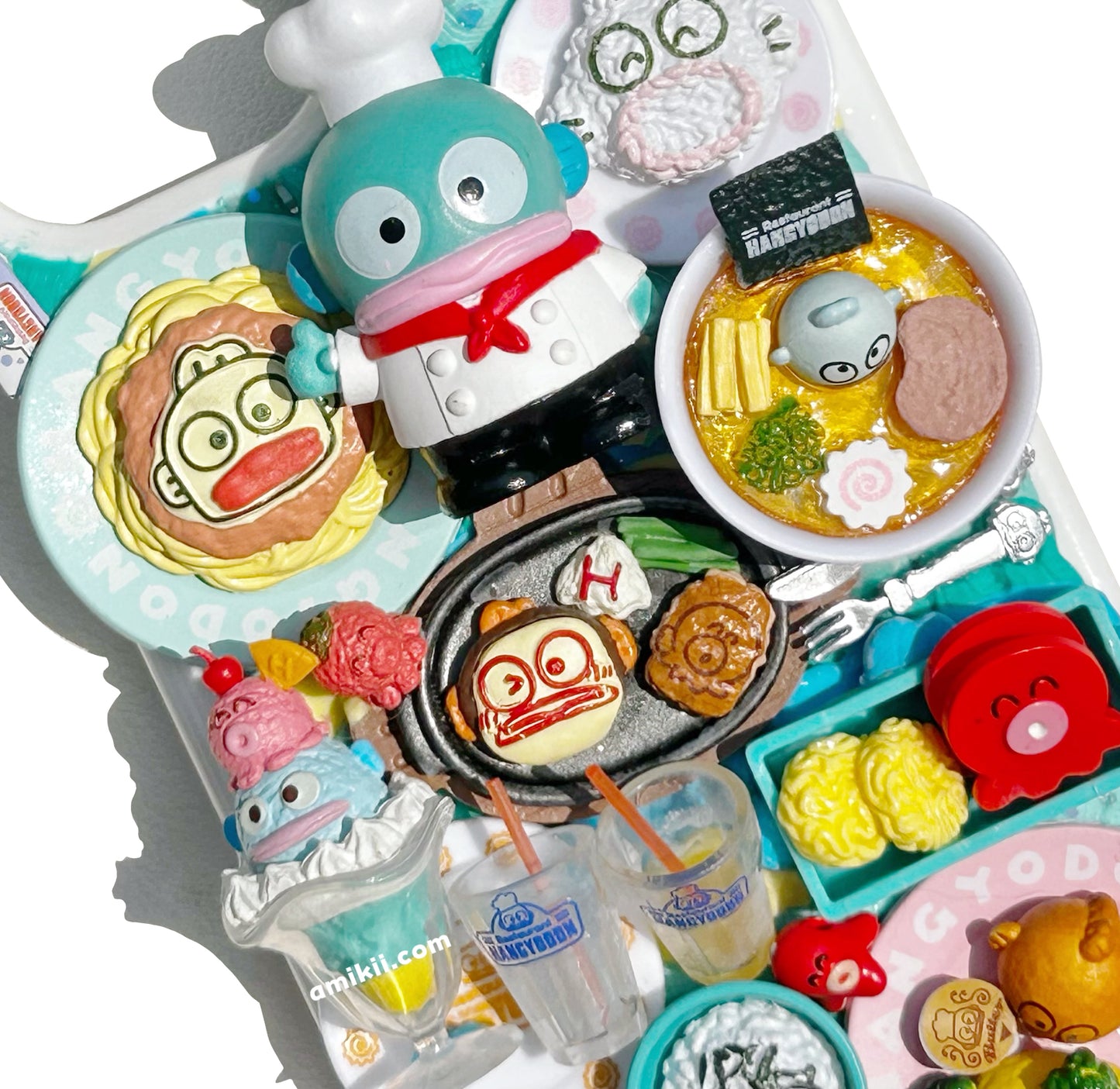 【Limited edition】Rement Hangyodon Food Decoden Cream Phone Case iPhone Samsung Google Case