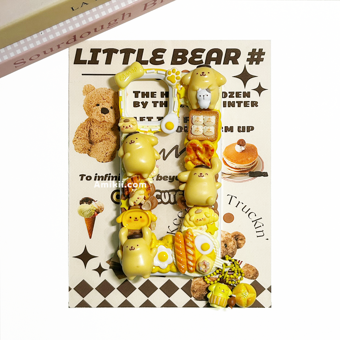 Winnie / Pompom Purin Food Decoden Cream Phone Case iPhone Samsung