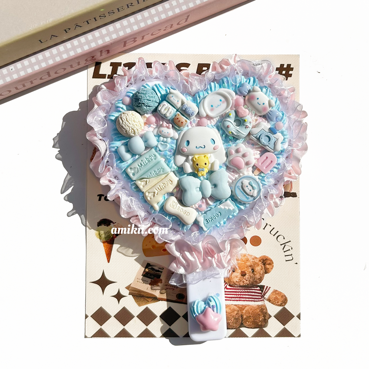 Cinnamoroll and Pochacco handheld mirror