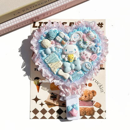 Cinnamoroll and Pochacco handheld mirror