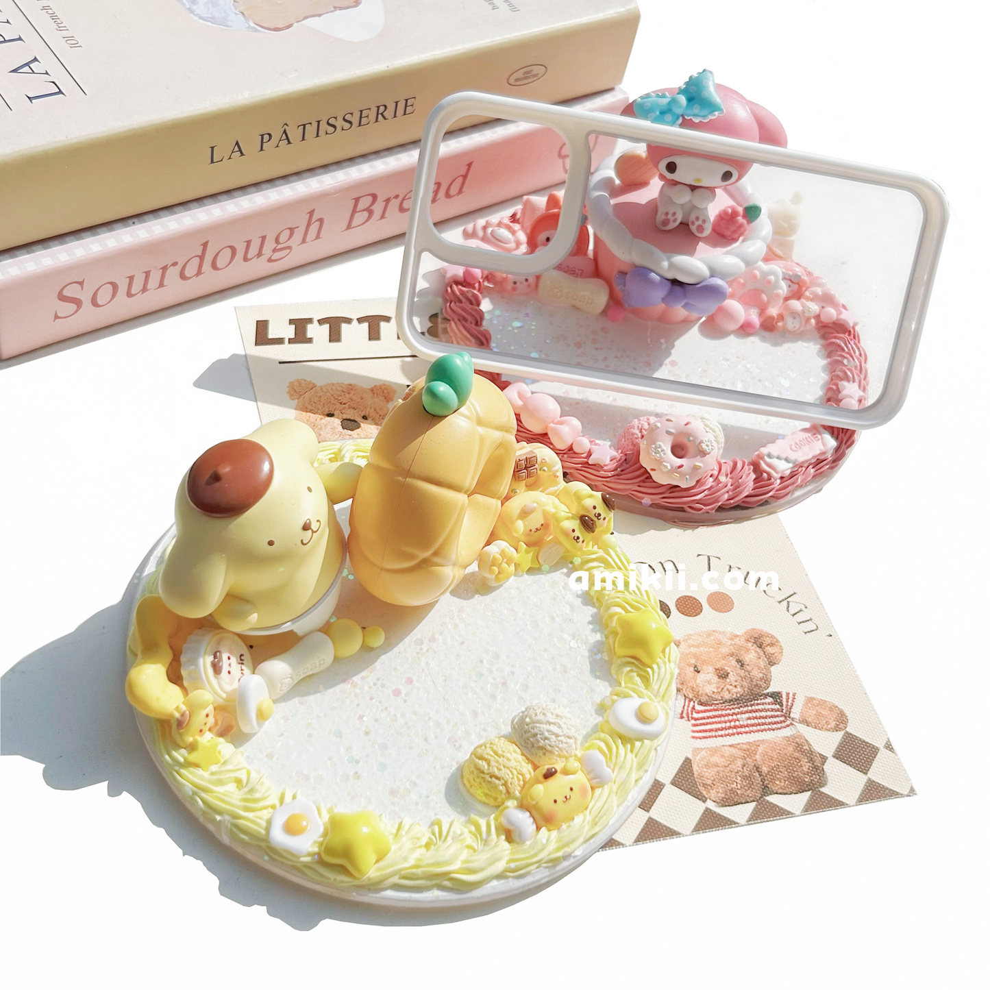 Sanrio Pompom Purin and Melody phone stand / iPad stand