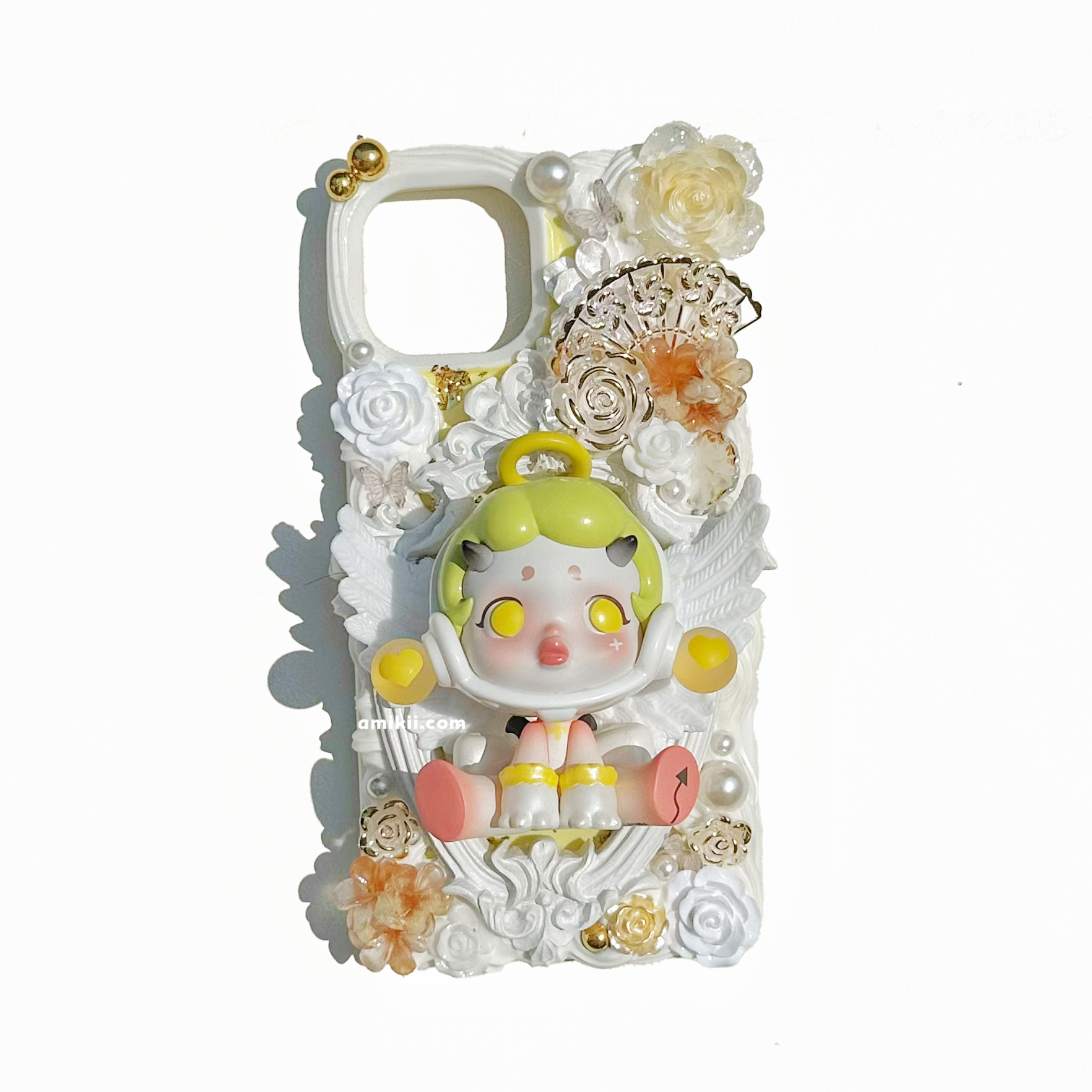 Pop mart Skullpanda Angel and Demon Decoden Cream Phone Case iPhone Sa –  Amikii