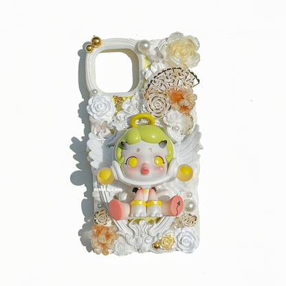 Pop mart Skullpanda Angel and Demon Decoden Cream Phone Case iPhone Samsung Case