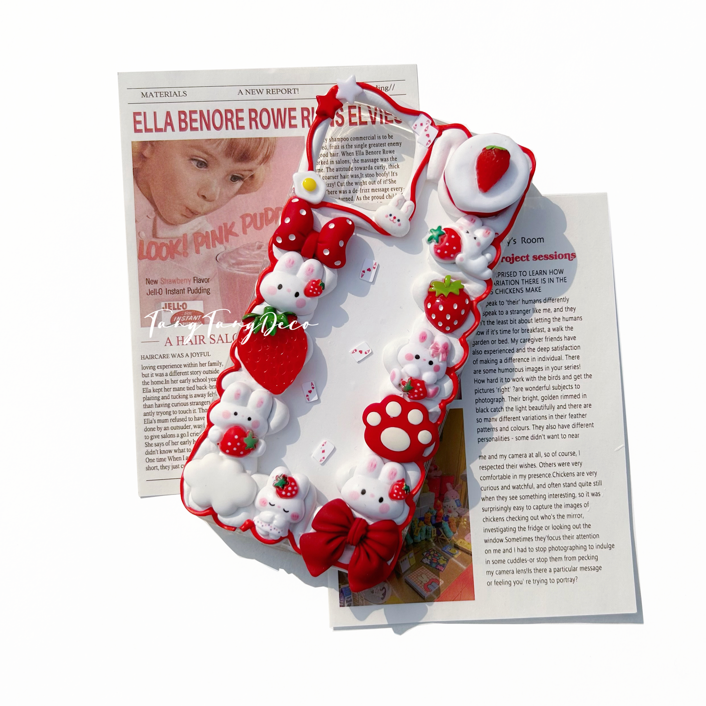 ウサギの携帯ケース