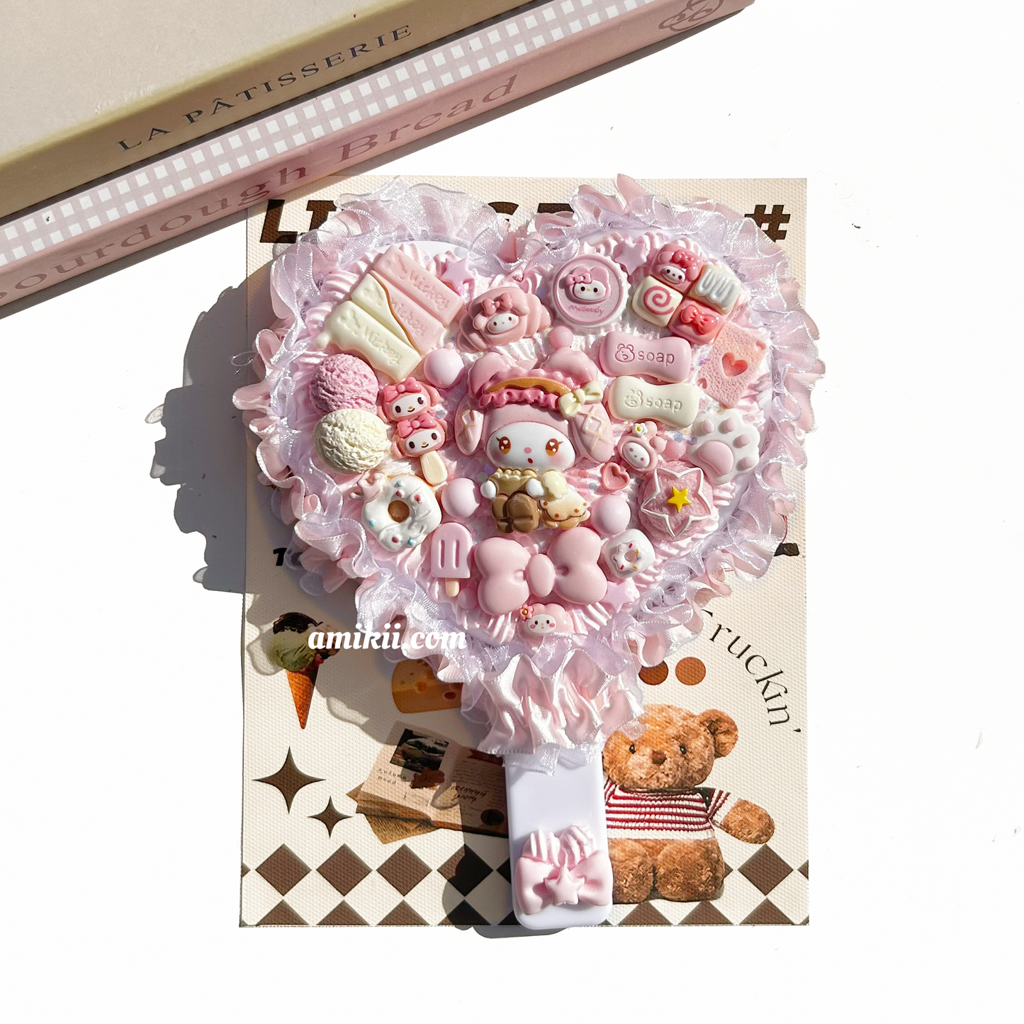 Melody and Kuromi handheld mirror