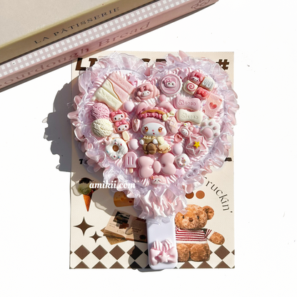 Melody and Kuromi handheld mirror