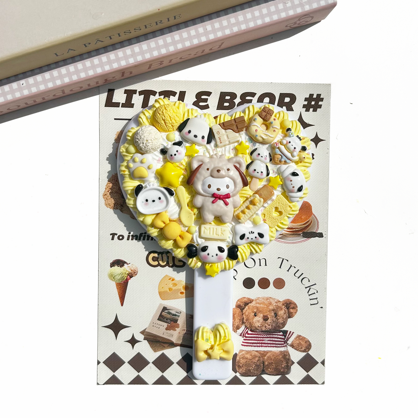 Pochacco and Cinnamoroll handheld mirror