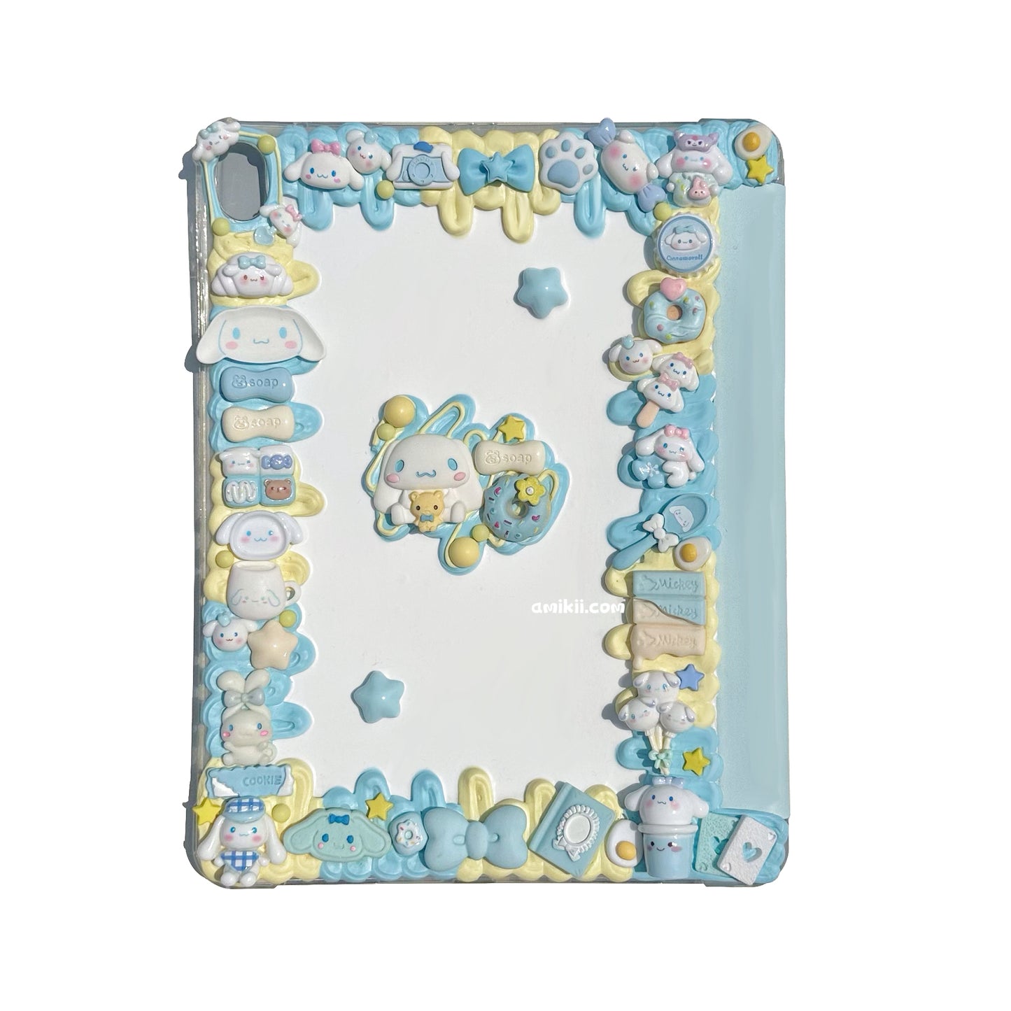 Sanrio Pochacco / Cinnamoroll Decoden Table Case iPad Samsung