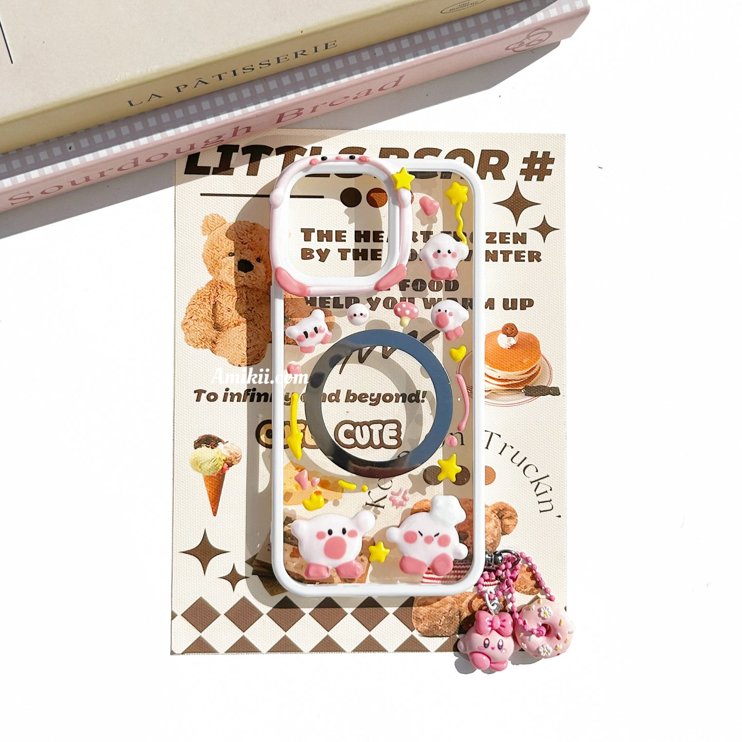 Kirby Popsocket Decoden Cream Phone Case iPhone Samsung Google Case