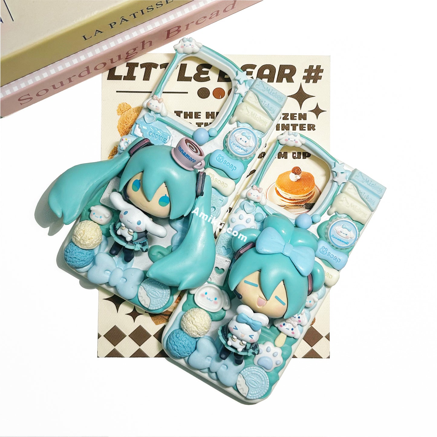 Miku & Cinnamoroll Decoden Cream Phone Case iPhone Samsung Google Case