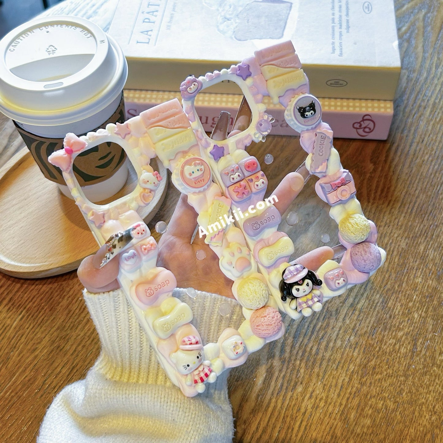 Kuromi / Hello Kitty Milk Decoden Cream Phone Case iPhone Samsung Case