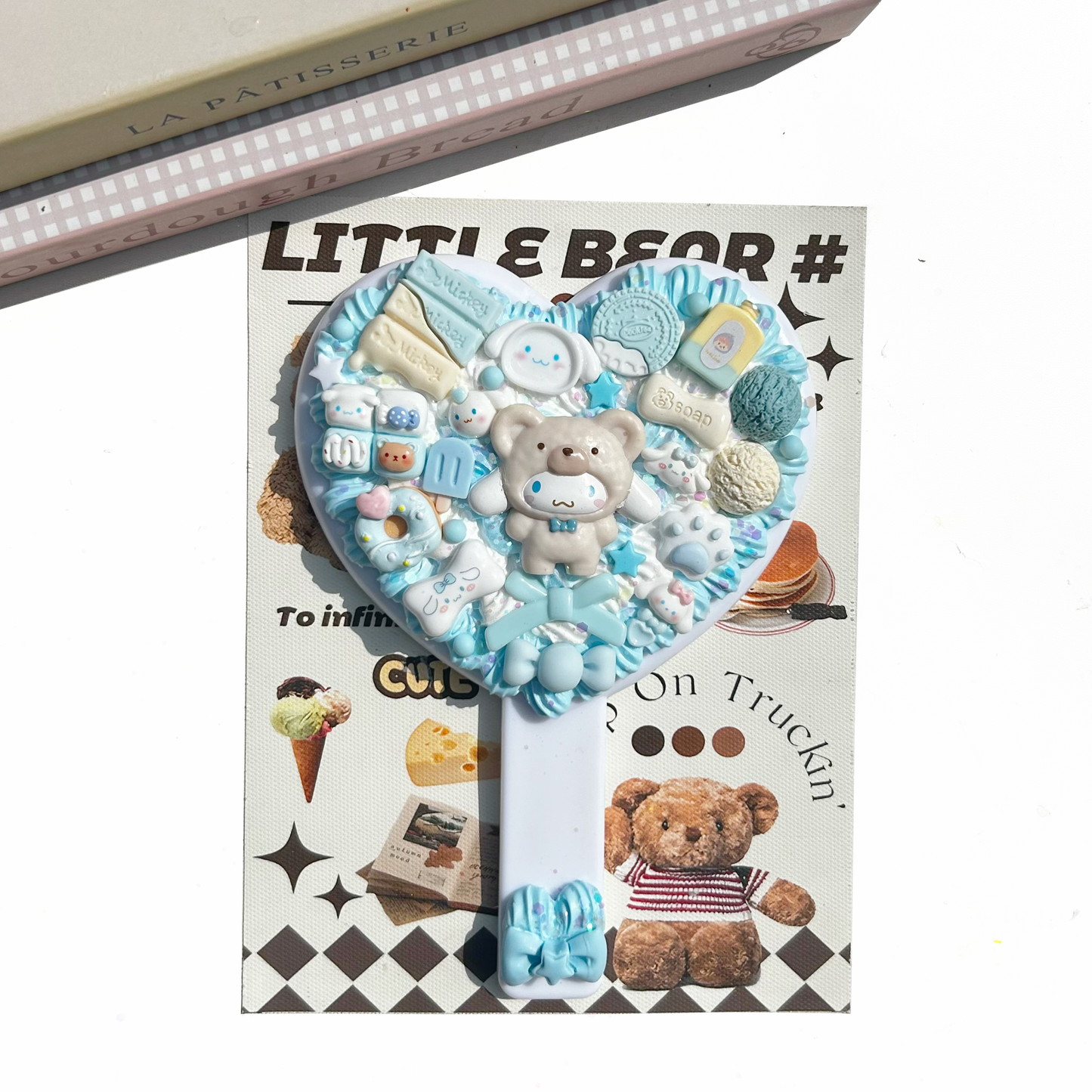 Pochacco and Cinnamoroll handheld mirror