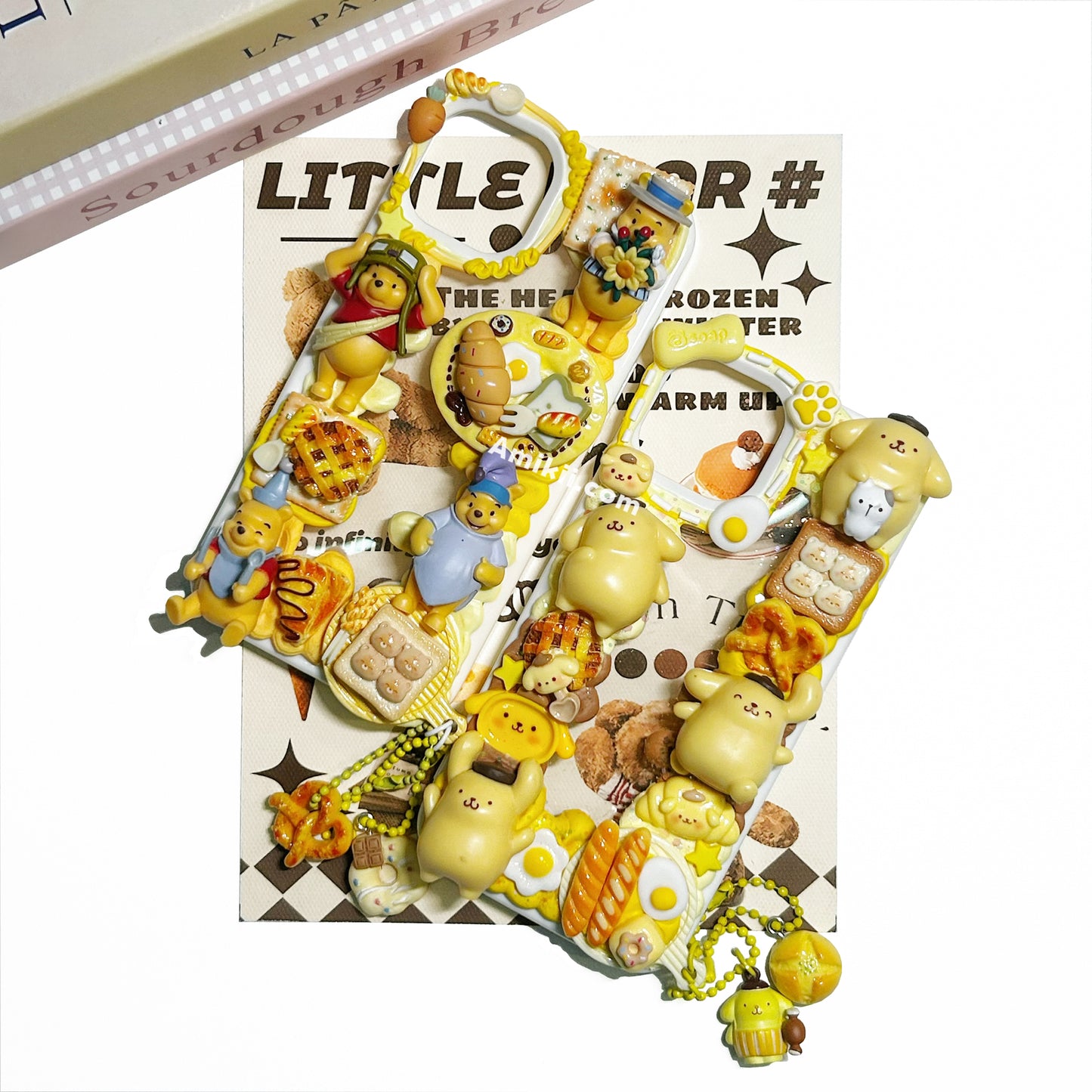 Winnie / Pompom Purin Food Decoden Cream Phone Case iPhone Samsung