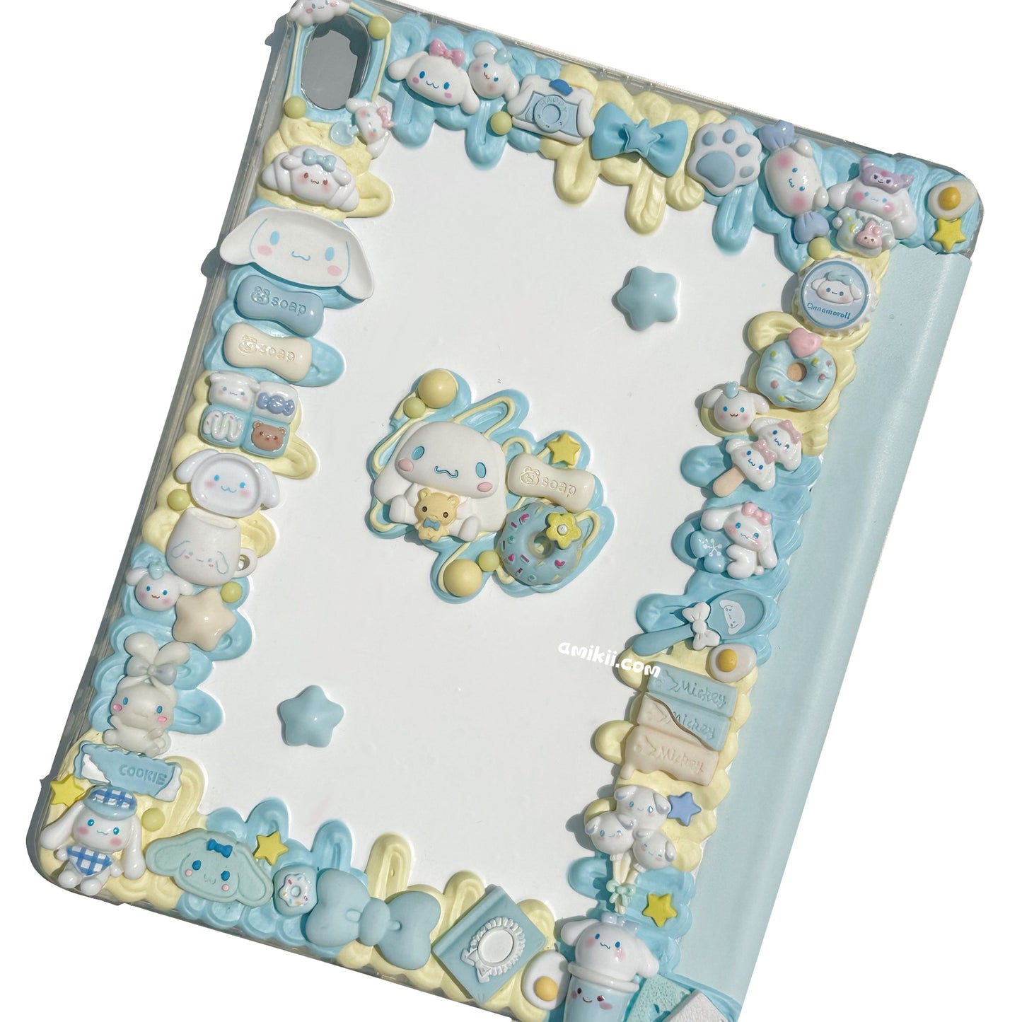 Sanrio Pochacco / Cinnamoroll Decoden Table Case iPad Samsung