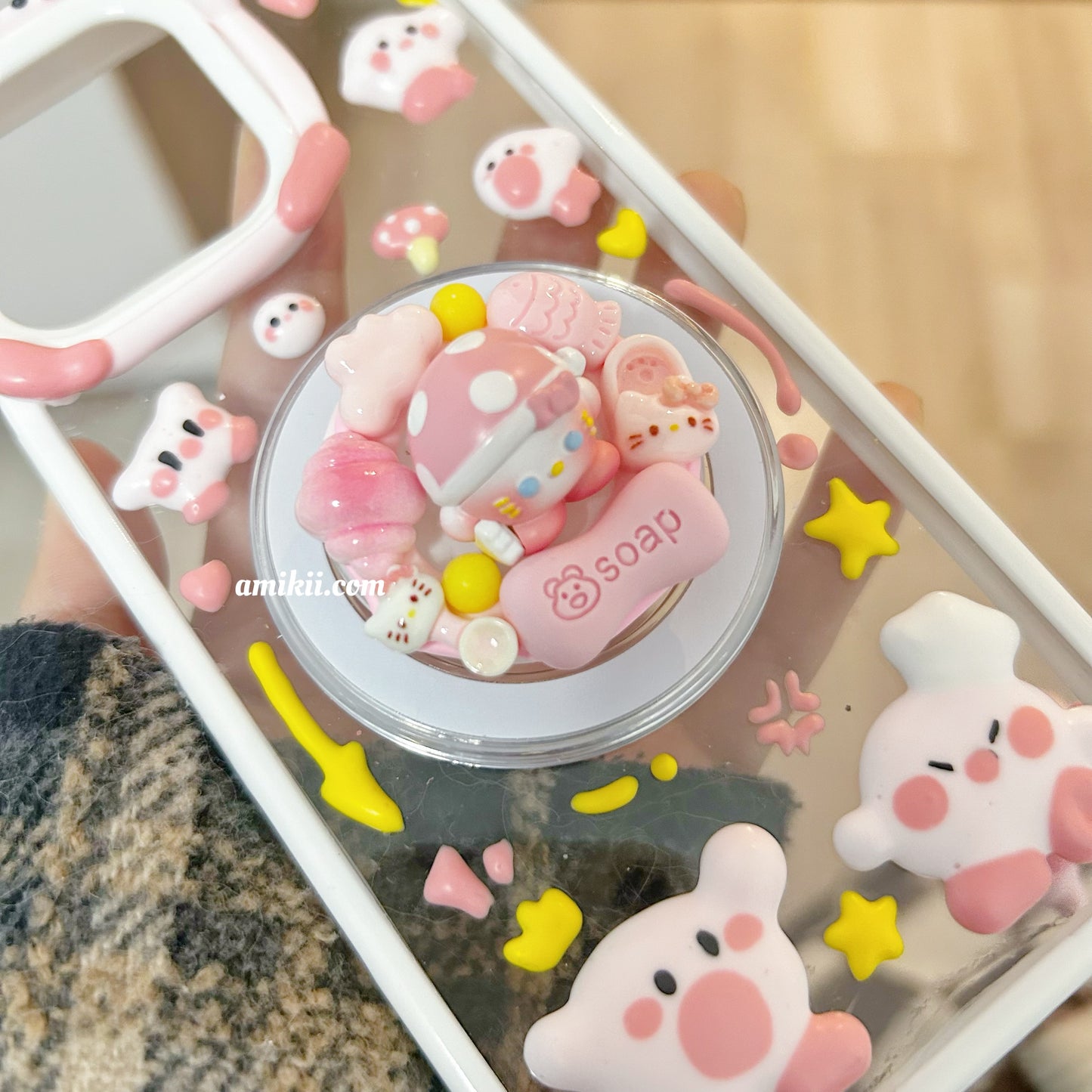 Kirby Popsocket Decoden Cream Phone Case iPhone Samsung Google Case
