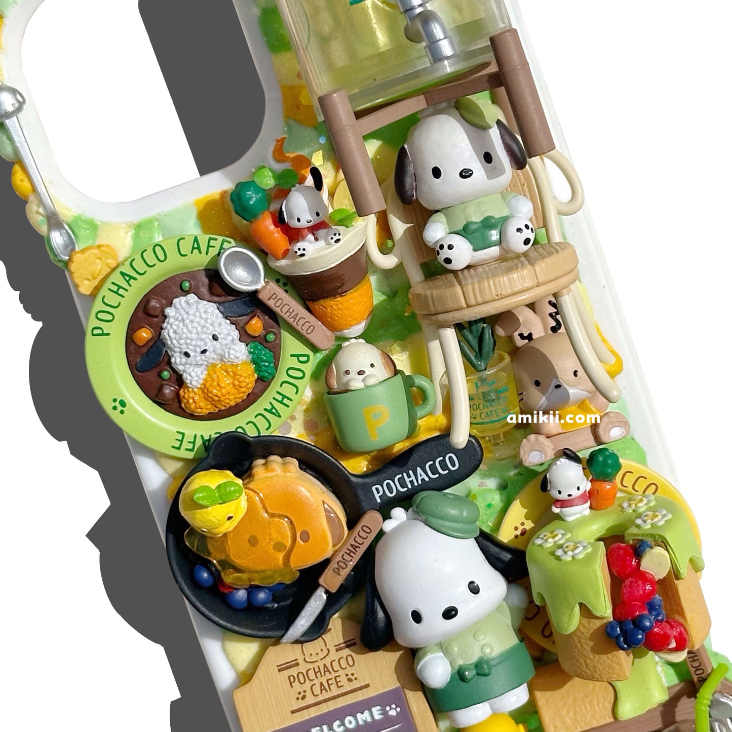 【Limited edition】Rement Pochacco food Decoden Cream Phone Case iPhone Samsung Google Case