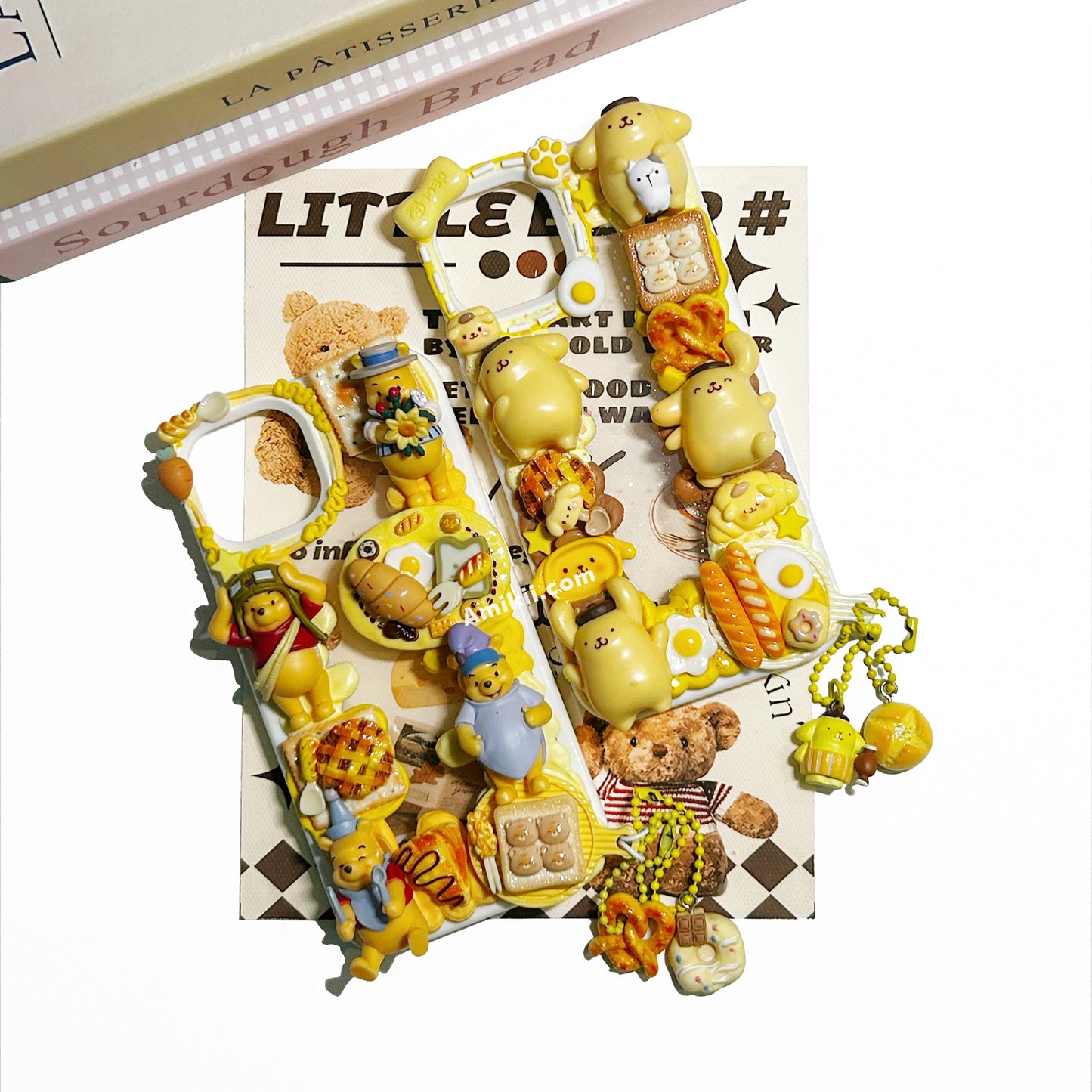 Winnie / Pompom Purin Food Decoden Cream Phone Case iPhone Samsung