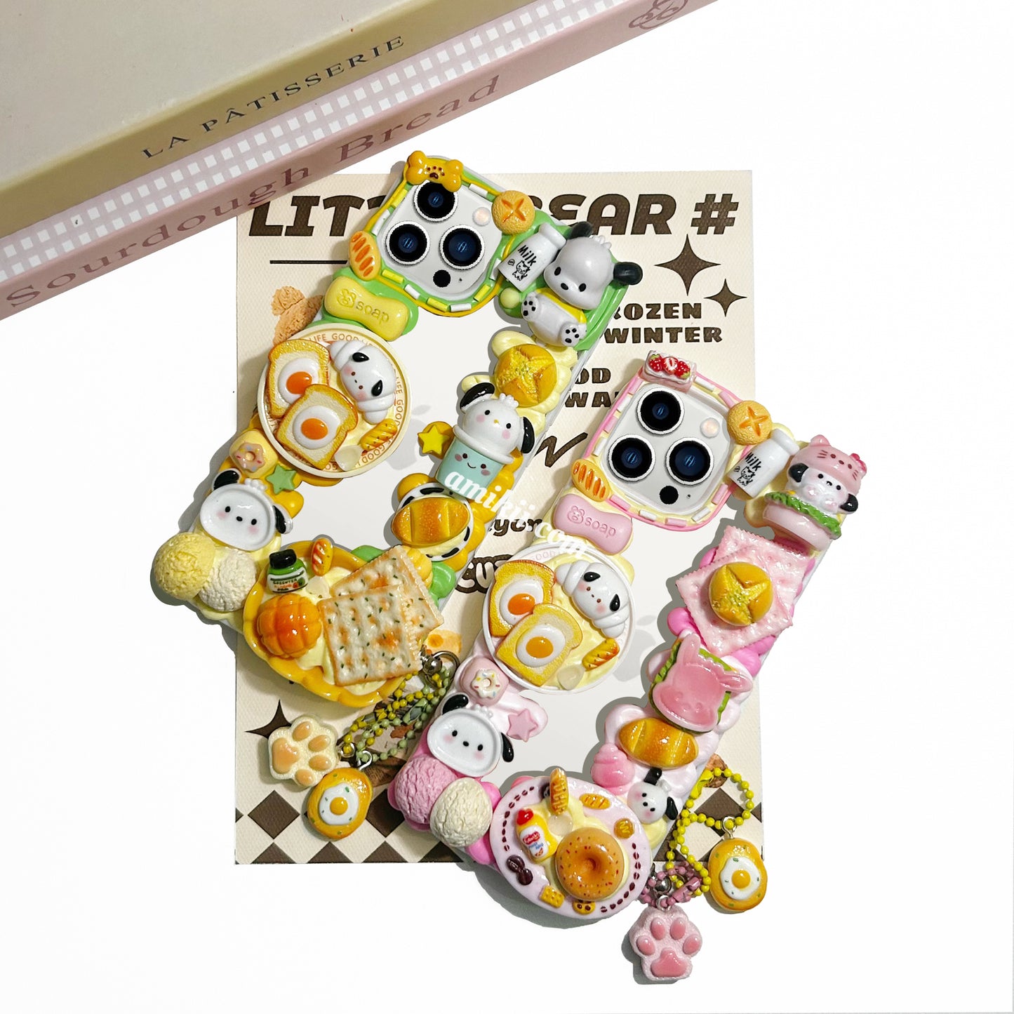 Pochacco Food Decoden Cream Phone Case iPhone Samsung Google Case