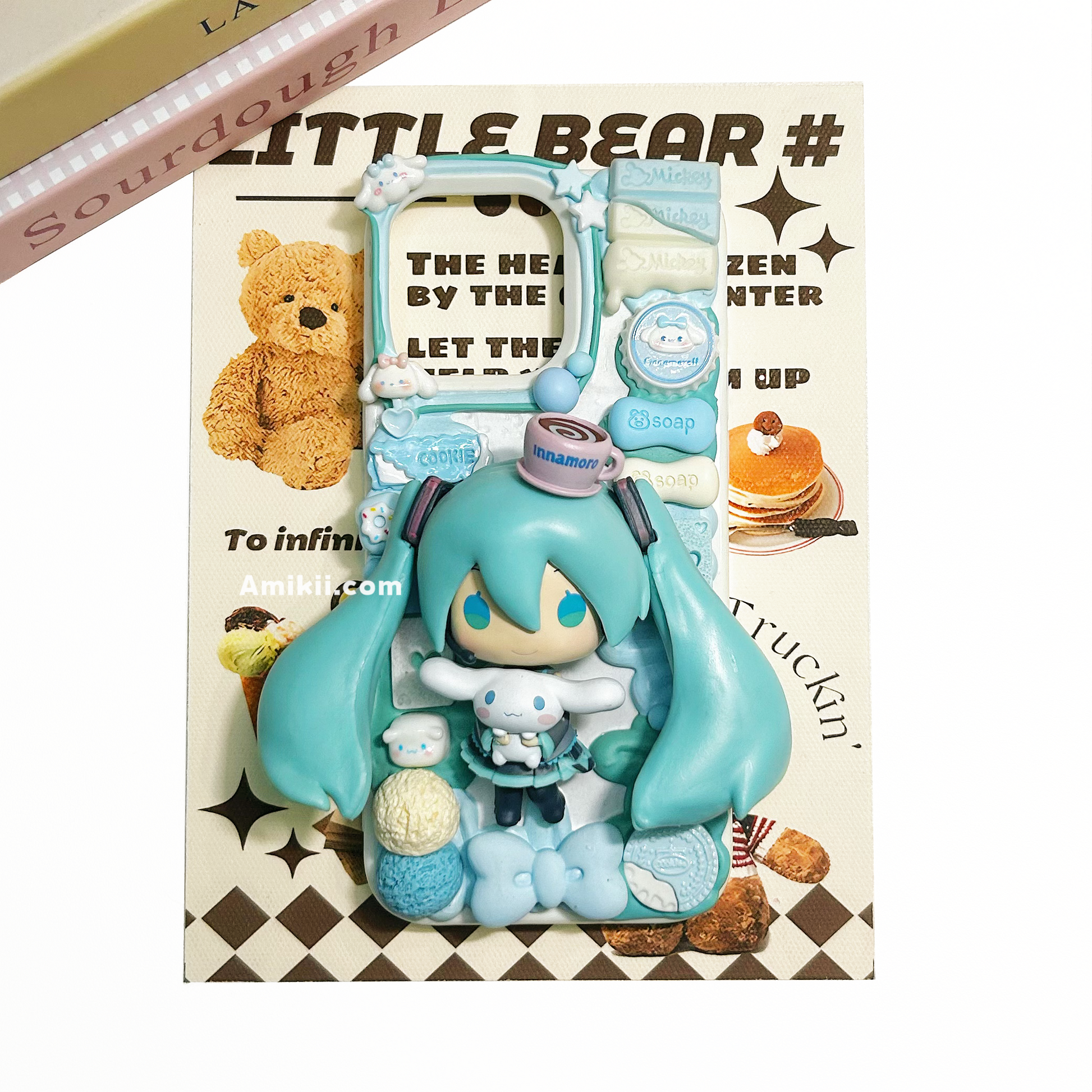 Miku & Cinnamoroll Decoden Cream Phone Case iPhone Samsung Google Case Amikii Miku & Cinnamoroll Decoden Cream Phone Case iPhone Samsung Google Case Amikii