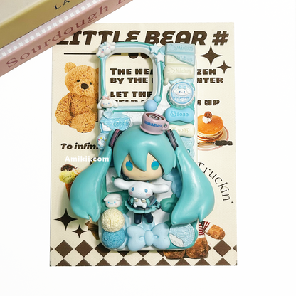 Miku & Cinnamoroll Decoden Cream Phone Case iPhone Samsung Google Case