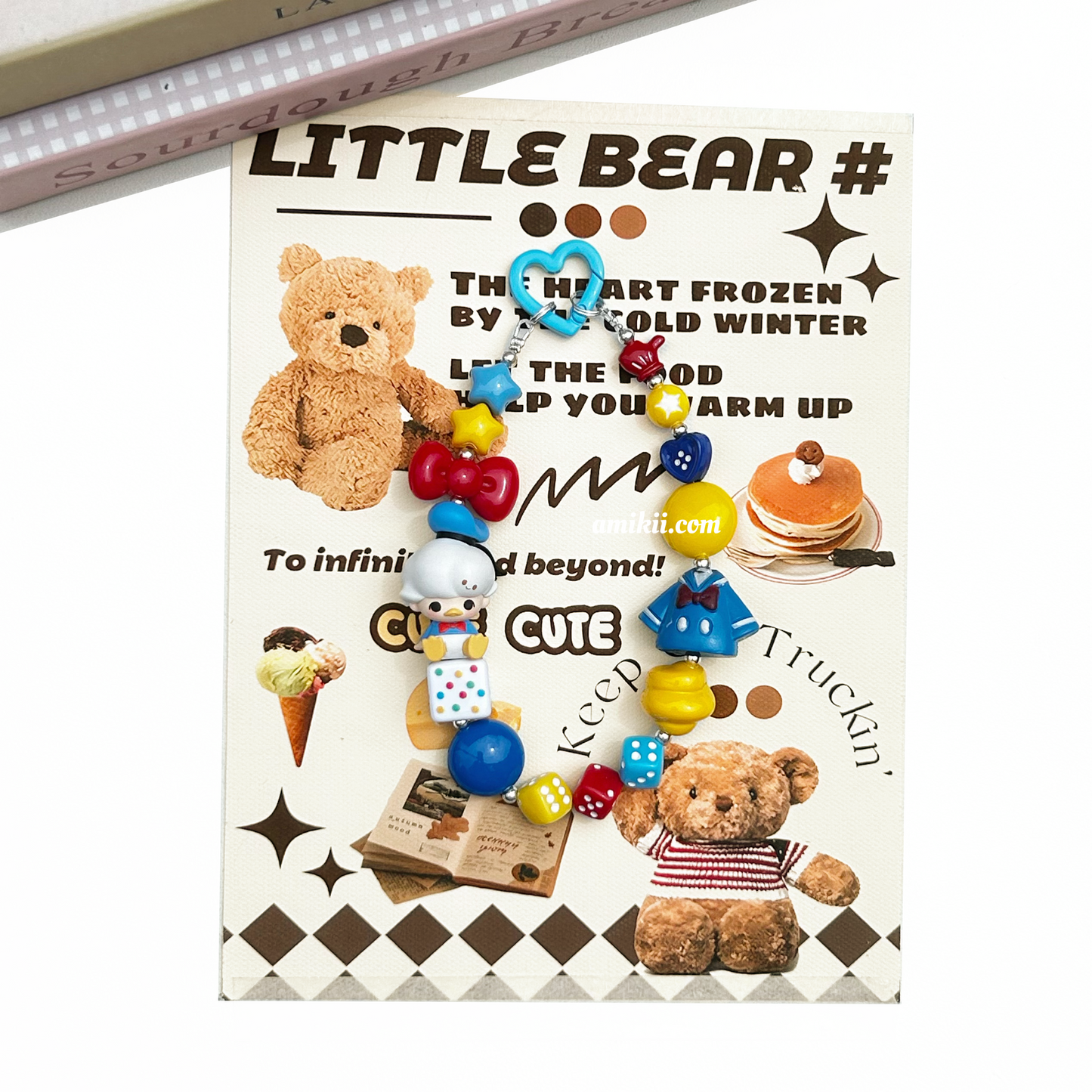 Dimoo & Disney Donald and Daisy handcraft phone chain