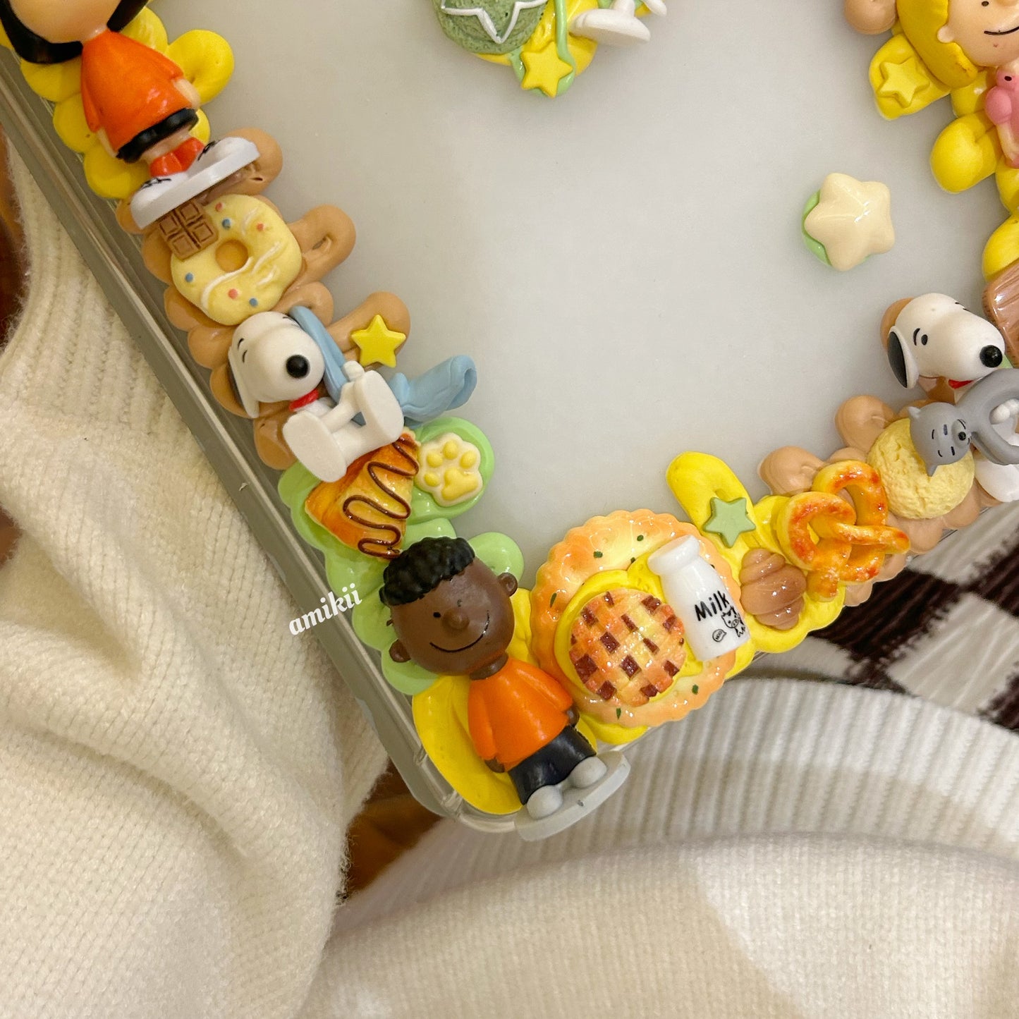 Snoopy Decoden Table Case iPad Samsung