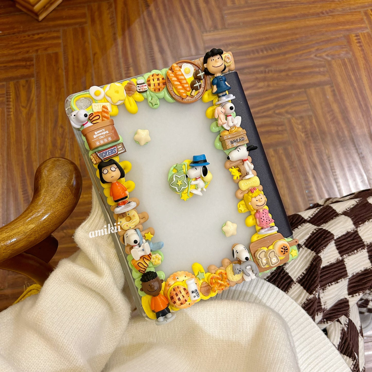 Snoopy Decoden Table Case iPad Samsung