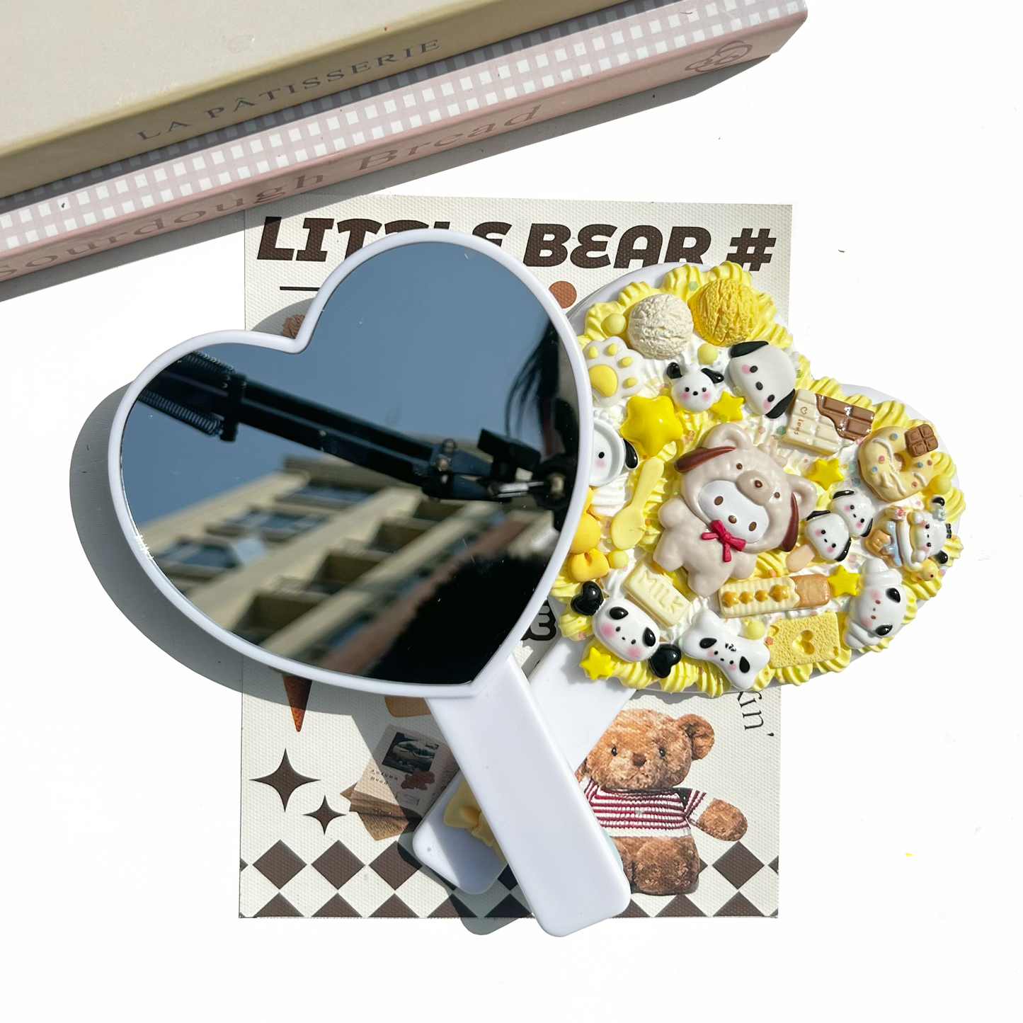 Pochacco and Cinnamoroll handheld mirror