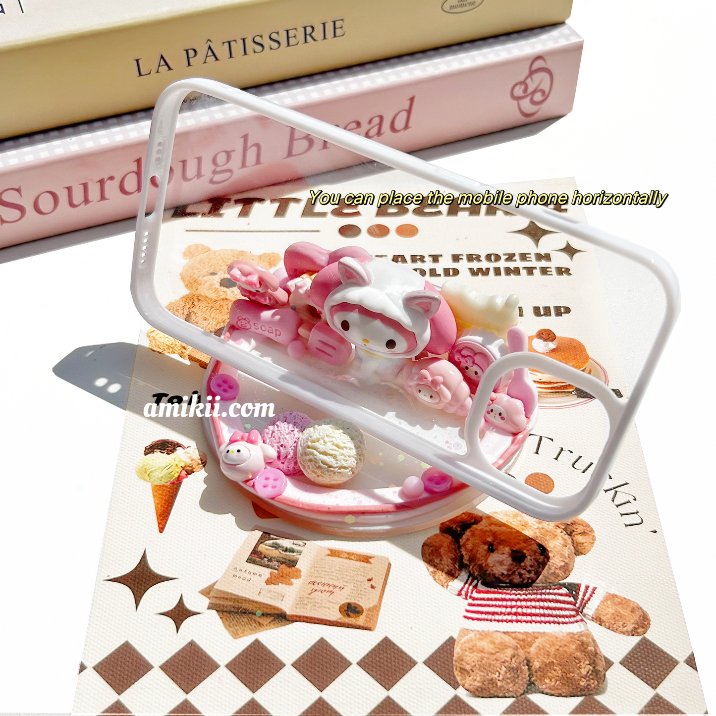 Sanrio Kuromi and Melody phone stand